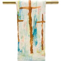 Goldene Kreuze Geschirrtuch || Golden Crosses - 020 von TheOlivePressTupelo