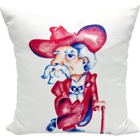 Oberst Rebel Kissen || Aquarell Reb Kunstkissen - 001 von TheOlivePressTupelo