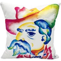 Oberst Rebel Kissen || Bunter Reb Uni - 003 von TheOlivePressTupelo