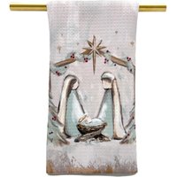 Handtuch Krippe || Weihnachtskrippe Weihnachten Geschirrtuch Weihnachtsküche - 508 von TheOlivePressTupelo