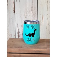 stammlosen Weinbecher, 12Oz, Isoliert Mit Niedlichen Spruch von TheOneStopHurleyShop