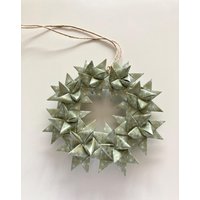 1 Dekorativer Fröbelkranz/Kranz Aus Fröbelsternen Ca.15cm Durchmesser - Deko Papier, Handgefaltet von TheOnlyBirdWeLike
