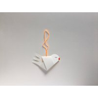 1 Kleines Papiervögelchen in Weiß/Deko Strauchschmuck Für Zweige | Ca.8, 5cm Lang Christbaumschmuck 1 Kleines Papiervögelchen in Weiß/Deko Strauchschmuck Für Zweige | Ca.8, 5cm Lang Christbaumschmuck von TheOnlyBirdWeLike