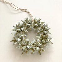 Fröbelkranz/Kranz Aus Fröbelsternen Ca.15cm Durchmesser -Wohndeko Weihnachtsschmuck Weihnachtsdeko Ornament von TheOnlyBirdWeLike