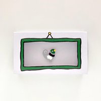 Papiervögelchen "Herr Taube" in Jumbo-streichholzschachtel Ca.6, 2cm X 11cm 2cm von TheOnlyBirdWeLike