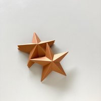 Papiersterne 10Er-Set/Weihnachtsdeko Tischdeko Bastelbedarf in Kupfer von TheOnlyBirdWeLike
