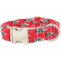 Rotes Hundehalsband | Florales Mädchen Hundehalsbänder Florale Weihnachten Rote von TheOxfordDog