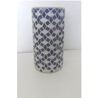 Yankee Candle Großer Mediterran-Mosaik-Fliesen-Kobalt-Blau Kerzenhalter/Vase Blumenvase Yankee Candle Großer Mediterran-Mosaik-Fliesen-Kobalt-Blau Kerzenhalter/Vase Blumenvase von ThePJCompany