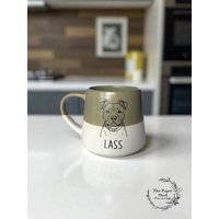 Hund Personalisierte Gekritzel Streifen Gesprenkelte Tasse Custom Design Hund Personalisierte Gekritzel Streifen Gesprenkelte Tasse Custom Design von ThePaperShedGifts