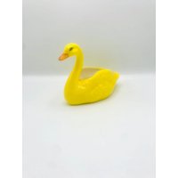 Vintage Gelber Schwan Übertopf/Gefäß von ThePartTimePicker