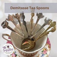 Demitasse Teelöffel/Tee-Party-Service Kleine Löffel/Brautpartys/Geburtstage von TheParteaChef