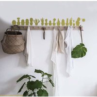 Kaktustopf Wandaufkleber Set Mini Naturdekor von ThePatternsFactory