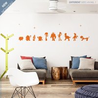 Von Toy Story Inspiriertes Wandtattoo Für Kinderzimmer, Buzz, Woody, Jessie, Alien, Potatoe, Andy Und Die Hundeaufkleber von ThePatternsFactory