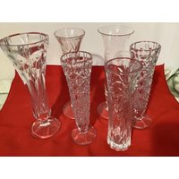Set Mit 6 Crystal Bud Vasen von ThePeacockButterfly