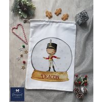Personalisierte Weihnachtsnusstasche | Nussknacker Elfe Weihnachtsabend Tasche Kinder Personalisierte Weihnachtsnusstasche | Nussknacker Elfe Weihnachtsabend Tasche Kinder von ThePerfectPresentCo