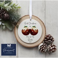 Weihnachtsgeschenk | Erstes Mr Und Mrs Xmas Ornament 1. Als & Dekoration Herr Frau 2022 Weihnachtsgeschenk | Erstes Mr Und Mrs Xmas Ornament 1. Als & Dekoration Herr Frau 2022 von ThePerfectPresentCo