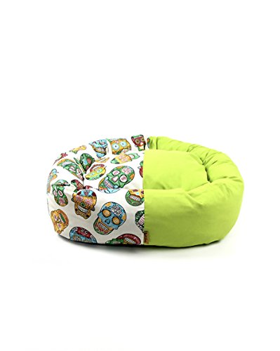 ThePetLover TPL130008 Hundebett Donut für Totenkopf, M, Mehrfarbig von ThePetLover