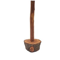 Toilettenpapierhalter Freistehend/Mini Holzscheit-Baumscheibchen Ast Stehend Ersatz Rustikales Und Rustikales Baddekor Für Küche Bad Aus Holz von ThePetrifliedWood