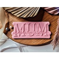 Ich Liebe Dich Mama Cookie Cutter + Prägestempel von ThePinkIdeas