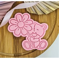 Teddybär Mit Blumen Ausstecher + Stempel von ThePinkIdeas