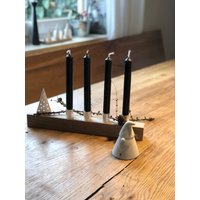 Adventskerzenständer Aus Eichenholz von ThePitsDesign