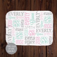 Personalisierte Namensdecke - Mädchen Babydecke Baby Minky Oder Swaddle Decke Personalisierte Namensdecke - Mädchen Babydecke Baby Minky Oder Swaddle Decke von ThePreppyLadybug