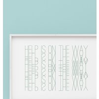 Smaragd Grün Typografie Print Wand Kunst Abstraktes Poster Wohnheim Dekor von ThePrintProduction