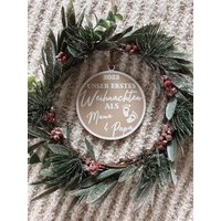 Weihnachtskugel Personalisiert | Weihnachtsdeko Neugeborene Erstes Weihnachten Als Mama Und Papa Geschenk Geschenkidee Christbaum Weihnachtskugel Personalisiert | Weihnachtsdeko Neugeborene Erstes Weihnachten Als Mama Und Papa Geschenk Geschenkidee Christbaum von SchoenSchicht