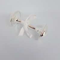 Versilberte Babyrassel, Taufkästchen, Andenken, Taufbox Versilberte Babyrassel, Taufkästchen, Andenken, Taufbox von ThePrintedLoveCo