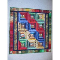 Wunderschöne Patchworkdecke Mit Vogelmotiven von TheQuiltPatchByEllen