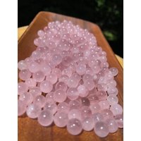 Wunderschöne Hochwertige Rosenquarz Kugel 8mm Liebe Beruhigend Glück Selbstliebe Akzeptanz Heilung von TheRavensRestShop