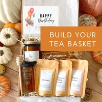 Erstelle Deine Eigene Geschenkbox Basisbox Mit Personalisierter Grußkarte, Link Zu Zusätzlichen Artikeln in Der Beschreibung von TheRedDatesTea