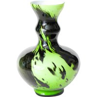 Grüne Und Weiße Swirl Glasvase Von Carlo Moretti Für Opaline Empoli von TheRickmannGallery
