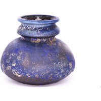 Tolle Vintage Mid Century Keramik Vase Von Ruscha - Blaue Glasur Fat Lava West German Pottery Wgp von TheRickmannGallery