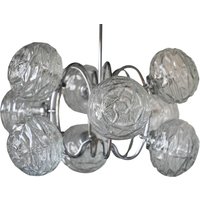 Vintage Mid Century Chrom Atomic Kronleuchter Von Honsel Leuchten von TheRickmannGallery