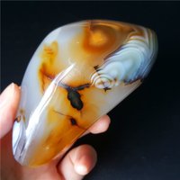 Natürlicher Chalcedon Mit Wasserpflanzen Achat Banded Crystal Poliert/Chakra/Reiki/Meditation/Besonderes Geschenk/Kristall Heilung/Madagaskar von TheRockland