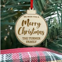 Personalisierte Ornament Laser Cut Benutzerdefinierte Weihnachtsbaum Dekor Geschenke Für Familie, Freunde Personalisierte Ornament Laser Cut Benutzerdefinierte Weihnachtsbaum Dekor Geschenke Für Familie, Freunde von RomanCraftedCo