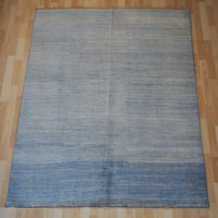 Handgesponnener Kelim Teppich in Blau Handgesponnene Vintage 160x120 cm von TheRugMakers
