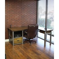L-Förmiger Schreibtischschrank Und Regal, Rustikaler Schreibtisch Aus Holz Stahl, L-Schreibtisch Holzstahlbeine, Eckschreibtisch Mit Schrank L-Förmiger Schreibtischschrank Und Regal, Rustikaler Schreibtisch Aus Holz Stahl, L-Schreibtisch Holzstahlbeine, Eckschreibtisch Mit Schrank von TheRusticForest