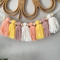 Pink Quaste Girlande Banner Pastell Mit Pink Quaste Girlande Banner Pastell Mit von TheSadieMaeShop