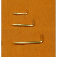 Messing-Effekt-Quadrat-Haken, Halb Zoll - Drei Viertel Ein 1/2" 3/4" 1" 12mm 19mm 25mm. Kostenlose Uk Porto von TheScaleWorkshop