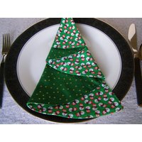 Weihnachtsbaum-Servietten Mini Snowmen/Grün Im 2Er-Set von TheScrapBasket