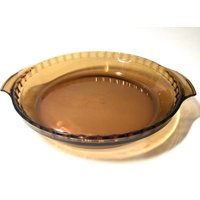 Anchor Hocking Ovenware Ernte Bernstein Tiefe Tortenplatte 10 Zoll, 1, 5 Qt Oder L von TheSensibleMerchant