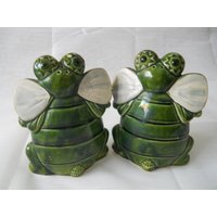 Frosch Salz Und Pfefferstreuer - Vintage, Sammlerstück von TheShakerShack