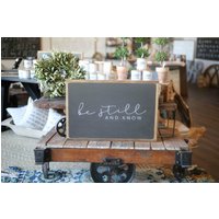 Be Still & Know Gerahmtes Holzschild Trauer Verlust Herziges Geschenk Be Still & Know Gerahmtes Holzschild Trauer Verlust Herziges Geschenk von TheShedInteriors