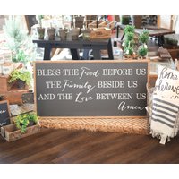 Bless The Food Vor Us Amen Holzschild Küche Esszimmer Dekor von TheShedInteriors