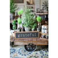 Dankbares Gerahmtes Holzschild von TheShedInteriors