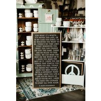 F. Scott Fitzgerald For What It's Worth - Es Ist Nie Zu Spät Gerahmtes Holzschild von TheShedInteriors