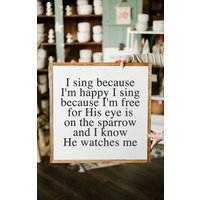 "I'm Sing Vergoldet" Gerahmtes Holzschild "I Vergoldet"." "I'm Sing Vergoldet" Gerahmtes Holzschild "I Vergoldet"." von TheShedInteriors