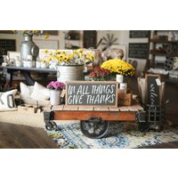 In All Things Give Thanks Gerahmtes Holzschild Herbst Dekor Erntedank In All Things Give Thanks Gerahmtes Holzschild Herbst Dekor Erntedank von TheShedInteriors